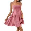 thumbnail image 3 of HAJWOH Women's Sundress Smock Cami Mini Dress Sleeveless Swing A Line Short Dresses Casual Cute Summer Dresses, 3 of 8