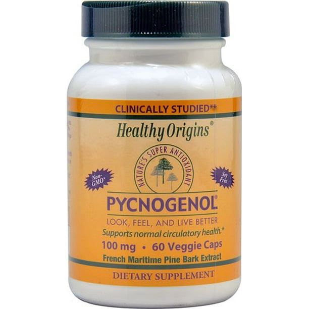 Healthy Origins Pycnogenol 100mg Healthy Origins 60 VCaps