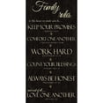 thumbnail image 3 of Greene, Taylor 11x18 Black Modern Framed Museum Art Print Titled - FAMILY RULES SCRIPTURES, 3 of 5
