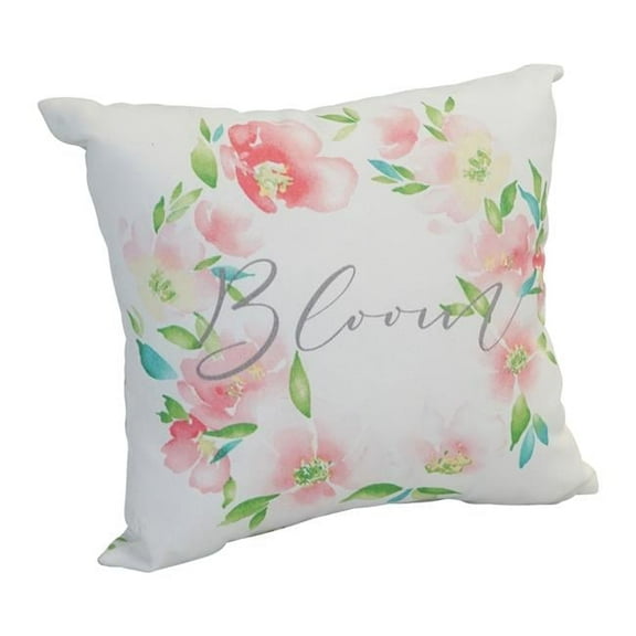 Blazing Needles CO-JO18-DS-03-S1 Spun Polyester Outdoor Throw Pillows, Bloom