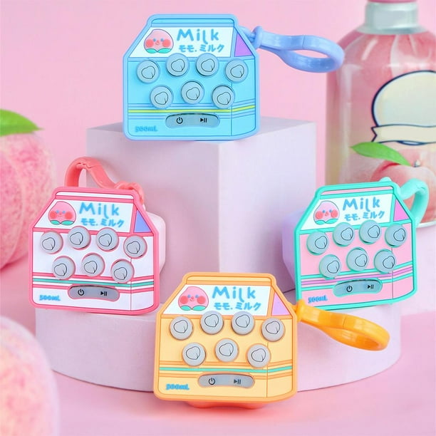 de hámster, juguete sensorial, llavero, juguetes de mano para la , juguetes LED portátiles para niños y adultos, leche de Hugo Juego de botones Juguetes sensoriales