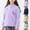 Purple, variant on ATOGUTA Girls Long Sleeve Tops Size 5T-15 Boys Fleece Crew Neck School Sports Tees Cute Casual Pullovers Tops Navy