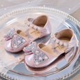 thumbnail image 1 of IUJSOY Ballerines Mary Jane à Nœud pour Petite Fille, Perles, Princesse, Fleur, Mariage, Fête, Chaussures de Robe, 1 of 8