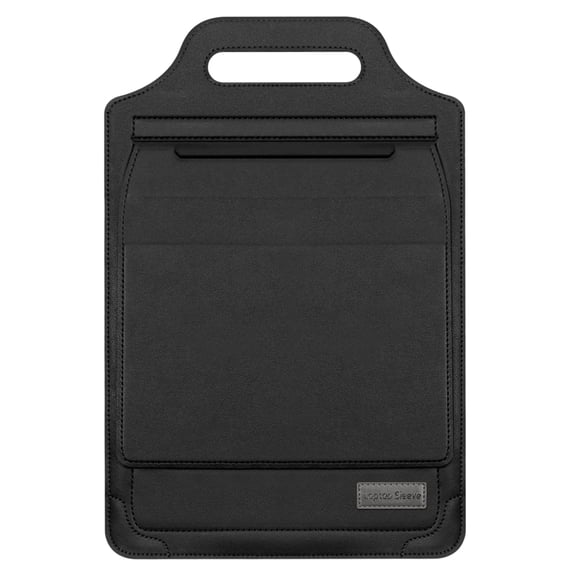 GASTROPOD 13-14 Inch Laptop Bag,Pu Foldable Waterproof Laptop Sleeve,Plush Lined Anti-Shock with Handle Computer Bag,Laptop Cover for Macbook Ipad HP,Black