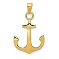 thumbnail image 4 of 14k Yellow Gold Anchor Charm Pendant, 4 of 7