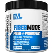 Probiotic Fiber Powder - EVL FiberMode Soluble Fiber Supplement Probiotics for Men & Women - 1 Billion CFU Probiotics 5g Fiber 30 Servings - Immune Support, Gut & Digestive Health