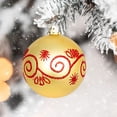 thumbnail image 4 of Tnobhg 44Pcs Christmas Ball Hanging Ornament Exquisite Pattern Christmas Tree Pendant for Festive Xmas Decoration, 4 of 8
