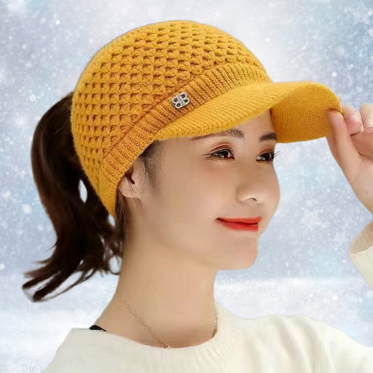 Yirtree Womens Winter Beanie Hat Warm Knitted Slouchy Wool  display picture 1