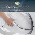 thumbnail image 2 of Ocean Breeze Elastic Fitted Breathable Pillow Top Mattress Pad Protector with  Fiber Fill and Tencel Cover for All Season, King, White, 2 of 6