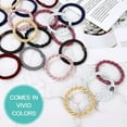 thumbnail image 3 of 12 Pcs Bracelet Hair Ties Braided Rubber Bands Craft Rubber Bands Multi Colored for Office Home Indoor/Outdoor Supplies, Couple Lover Proof Of Love, 3 of 5