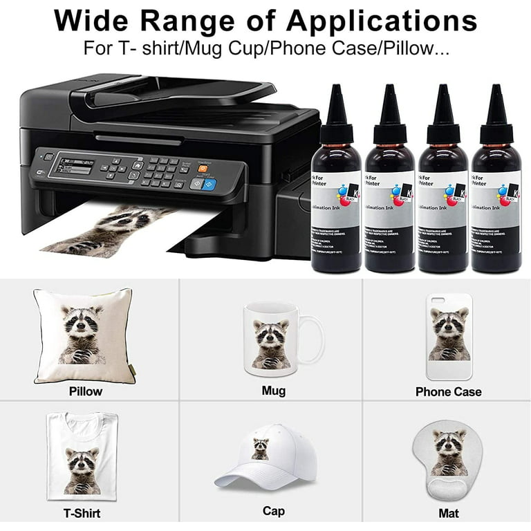 100ml sublimation ink for epson ET-2720 ET-2760 ET-4700 ET-4760 ET-1500  WF3620 WF3640 WF7610 WF7620 WF7710 WF7720 F500 printers - AliExpress