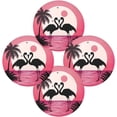 thumbnail image 2 of Coolnut Flamingos at Sunset Round Placemats Washable Placemats Non-Slip Heat-Resistant Table Place Mats for Dining Kitchen Holiday Party Table 15.4"-4PCS Home Decor, 2 of 7
