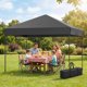 thumbnail image 3 of Historyli Tienda de campaña plegable de 10 x 10 pies, resistente, impermeable, con 3 alturas ajustables, color negro, 3 of 7