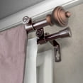 thumbnail image 2 of 5/8" Dia Adjustable 84"-120" double curtain rod with Frederick Finials - Cocoa,(5707-847D), 2 of 3