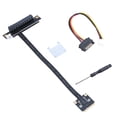 thumbnail image 2 of MiniPCIe to PCIE 1X 4X 8X 16X Adapter Cable, 270 Degree Risers for Graphics Card Extension, 2 of 7