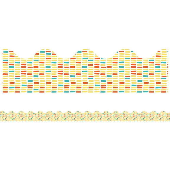 Yellow Brick Scalloped Bulletin Board Borders (Other)
