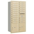 thumbnail image 3 of Maximum Height Recessed Mounted 4C Horizontal Mailbox with 20 Doors and 2 Parcel Lockers in Sandstone with USPS Access - Rear Loading, 3 of 3