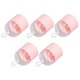 thumbnail image 1 of Clear Makeup Sponge Holder Portable Pink Dustproof Cover Makeup Sponge Container with Stands, 1 of 4