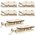 thumbnail image 4 of SHISUYAN 6pcs Mini Sleighs Miniature Wooden Mini Sleighs Kit Tabletop Wood Sleighs, 4 of 8