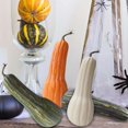 thumbnail image 4 of Long Artificial Pumpkins Realistic Fake Foams Pumpkins for Thanksgiving Holiday Party Decorations Photography Props, 4 of 8