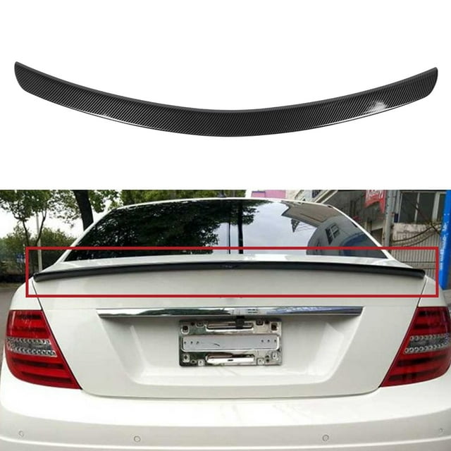 Rear Trunk Boot Spoiler AMG Style Aerodynamic Shockproof Lip Kit for C Class W204 Sedan High Performing Traction and Stability Control