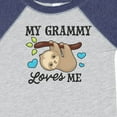 thumbnail image 4 of Inktastic My Grammy Loves Me with Sloth and Hearts Boys or Girls Baby Bodysuit, 4 of 5