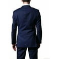 thumbnail image 3 of Adam Baker Designed, Men's Slim Fit 2 Button 2 Piece Suit - Navy Textured - 38 Short, 3 of 3