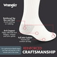 thumbnail image 7 of Wrangler Men's Cushion Crew Socks, Work Socks for Men, White, 12 Pack, 7 of 7