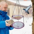 thumbnail image 5 of Steadline Double Layer Hanging Bird Feeder For Outdoor Use - Durable Plastic Seed Dispenser With Large Capacity Easy To Fill And Clean Garden Wildlife Attraction For Balcony And Patio, 5 of 6
