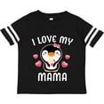 thumbnail image 3 of Inktastic I Love My Mama with Cute Penguin and Hearts Girls Toddler T-Shirt, 3 of 5