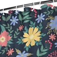thumbnail image 3 of Pioneer Flower Floral Print Pattern Shower Curtain 36"x72" ,Bathroom Decorative Shower Curtains Set with 12 Hooks,Modern Waterproof Washable Shower Curtain, 3 of 6