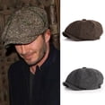 thumbnail image 1 of Gorra octogonal británica de lana informal de primavera y otoño vintage, gorra para hombre, boina para hombre, sombrero de periódico de moda para otoño e invierno para mujer y niño, 1 of 5