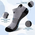 thumbnail image 3 of COOPLUS Women's Athletic Ankle Socks Women's Sock Size 9-11 Female Cushioned Color Socks 6 Pairs, 3 of 9