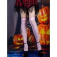 thumbnail image 1 of Nvzi 3 Pairs Halloween Socks Thigh High Long Stockings Over Knee Socks for Halloween Costume Cosplay Party Favor，Pink, 1 of 2
