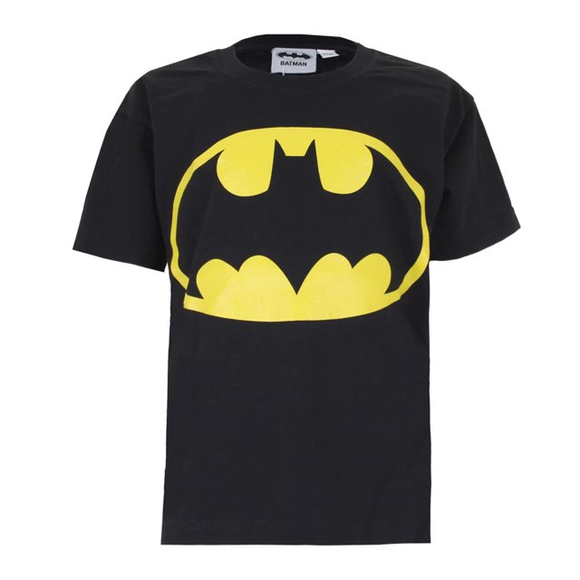Batman - Camiseta Logotipo Niños (Negro)