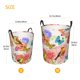 thumbnail image 3 of Balery Flowers And Birds Watercolor Cesta de ropa redonda con asas, impermeable, independiente, para ropa, juguetes, dormitorio y familia-Medium, 3 of 6