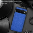 thumbnail image 3 of Ultra-Thin PU Canvas + TPU Personalized Phone Case for Google Pixel 7 Pro 6 A 5A 5G 4 XL, Lens Protection Shock Resistant Back Cover(Blue,Pixel 6), 3 of 8