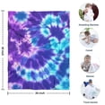 thumbnail image 4 of Purple Blue Tie Dye Pattern Blanket,Comfortable Soft Flannel Throw Blanket,All Season,Warm Lightweight Blankets for Sofa Bed Couch Living Room Chair,30"x40", 4 of 4
