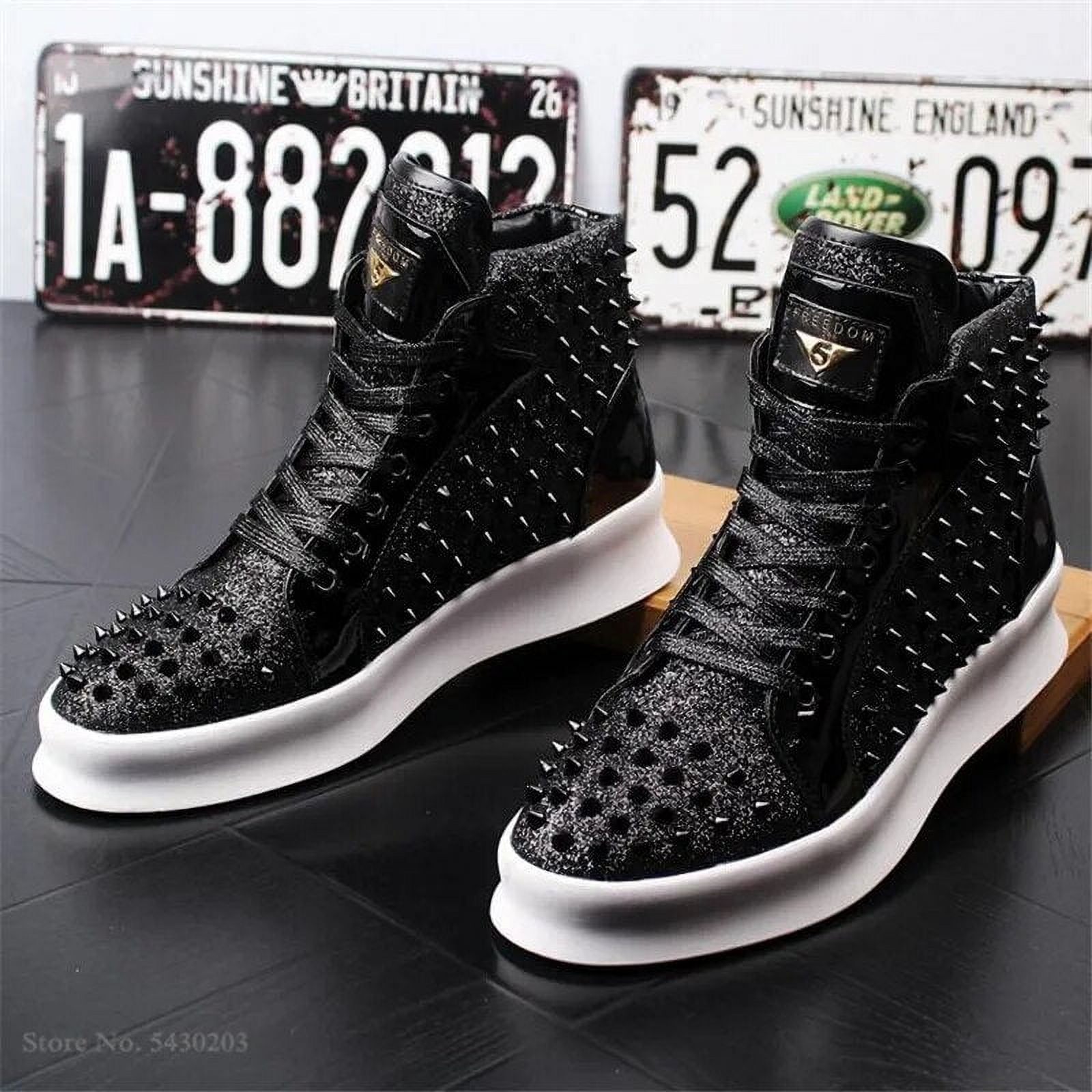 black designer high tops