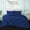 Egyptian/Royal Blue, variant on BedDecor 400TC 100% Egyptian Cotton 3PC White Twin/Twin XL Size Diamond Ruffle Duvet Cover Set