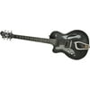 Hagstrom Deluxe Left Handed Electric Guitar Black Sparkle