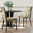 thumbnail image 2 of Beige Chair Covers Boho Floral Art Dining Chair Cover Modern Abstract Stretch Dining Chair Slipcover Removable Washable Kitchen Chair Cover Parson Chair Covers for Dining Room Set of 4, 2 of 6