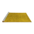 thumbnail image 2 of Ahgly Company Machine Washable Indoor Round Oriental Yellow Industrial Area Rugs, 7' Round, 2 of 4