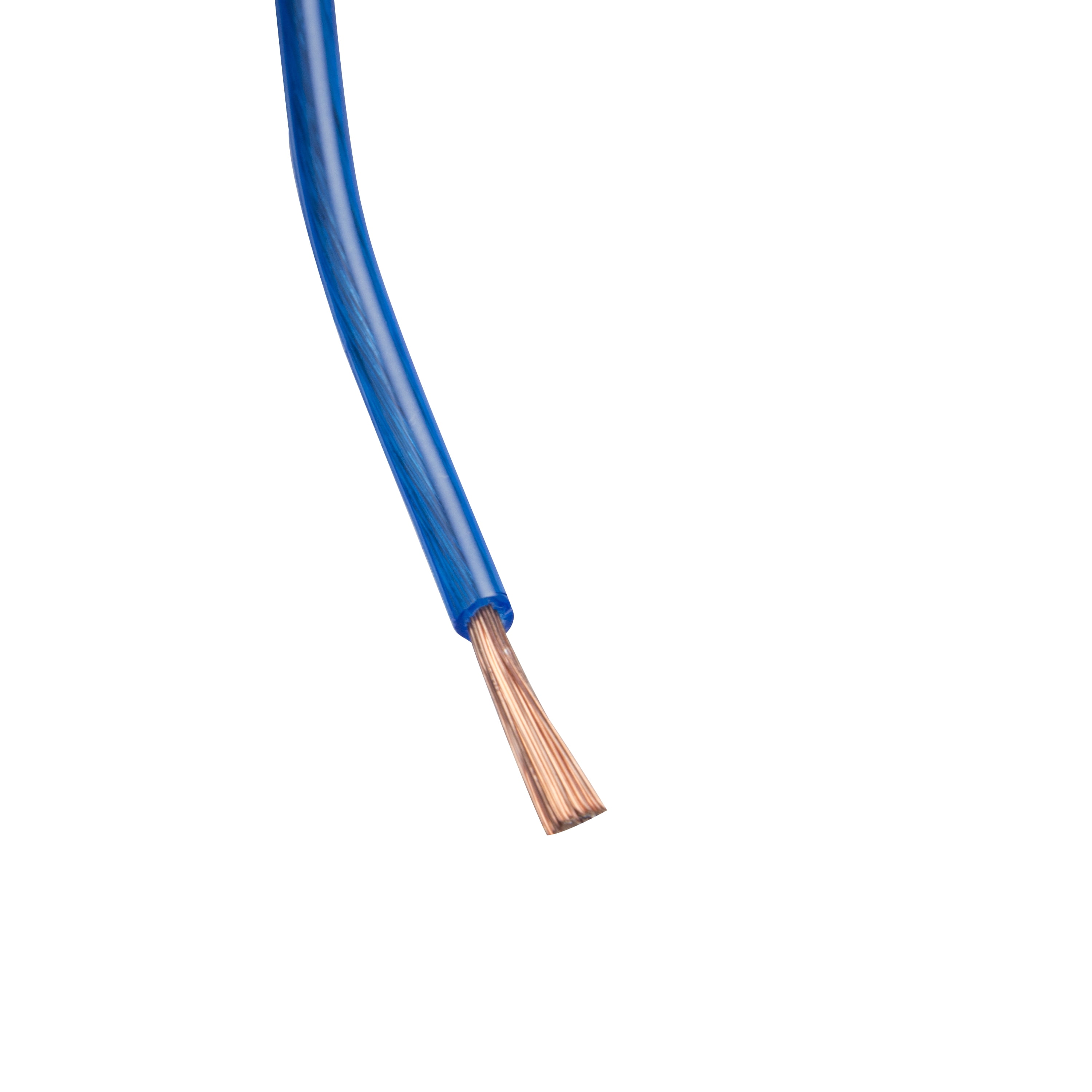 Auto Drive Universal Car Stereo Speaker Wire, 14 Gauge, 50ft Long, Transparent Blue Color