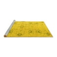 thumbnail image 2 of Ahgly Company Machine Washable Indoor Square Oriental Yellow Traditional Area Rugs, 3' Square, 2 of 4