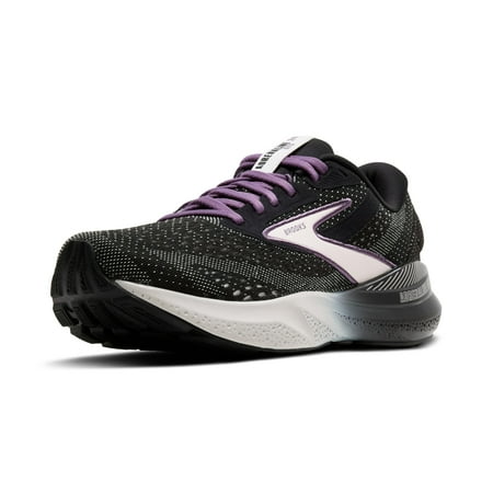 Brooks Women’s Adrenaline GTS 24 Supportive Running Shoe - Black/Lilac/Montana - 8 Wide