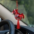 thumbnail image 7 of Viflosae Cute Keychain Keyring Year Beautiful Ponies Ornament ChineseStyle Car Accessory Tassel-Decorated Plushy Pendant Year Of The Horses Gift, 7 of 7