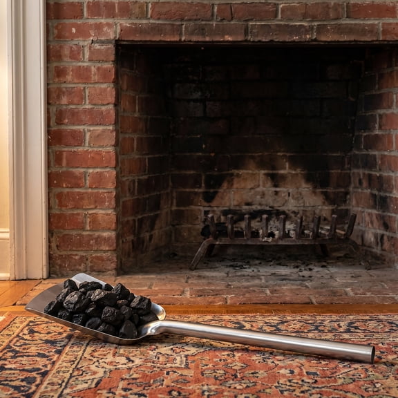 Melantax Handle Kitchen Stove Shovel Coal Ash Scoop for Home, Garden, Fireplace Cleanup Tool