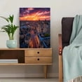 thumbnail image 5 of Sunset Mountain Landscape Canvas Print, Minimalist Scenic Wall Art for Living Room, Bedroom, Dining Room & Office, 5 of 8