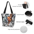 thumbnail image 6 of Haiem Four Running Horses Pattern Shoulder Bag - Durable and Spacious Tote Bag,Versatile Shopping Bag, 6 of 9